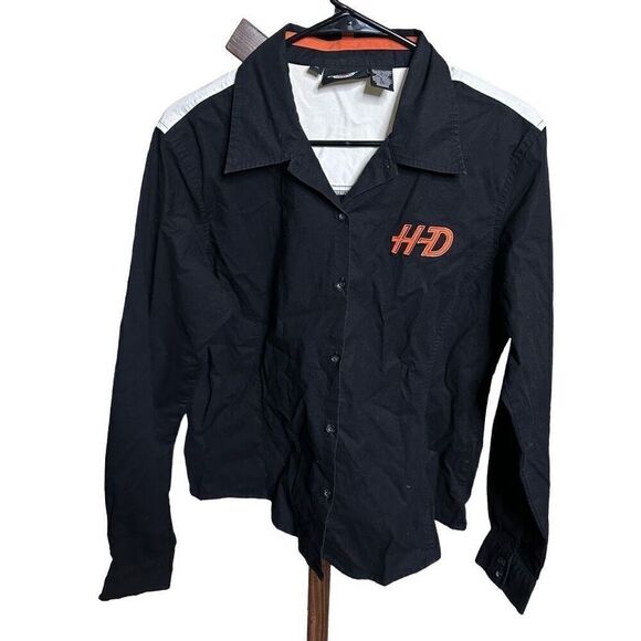 Harley Davidson Kids Long Sleeve Button Down Shirt XL - Picture 1 of 3
